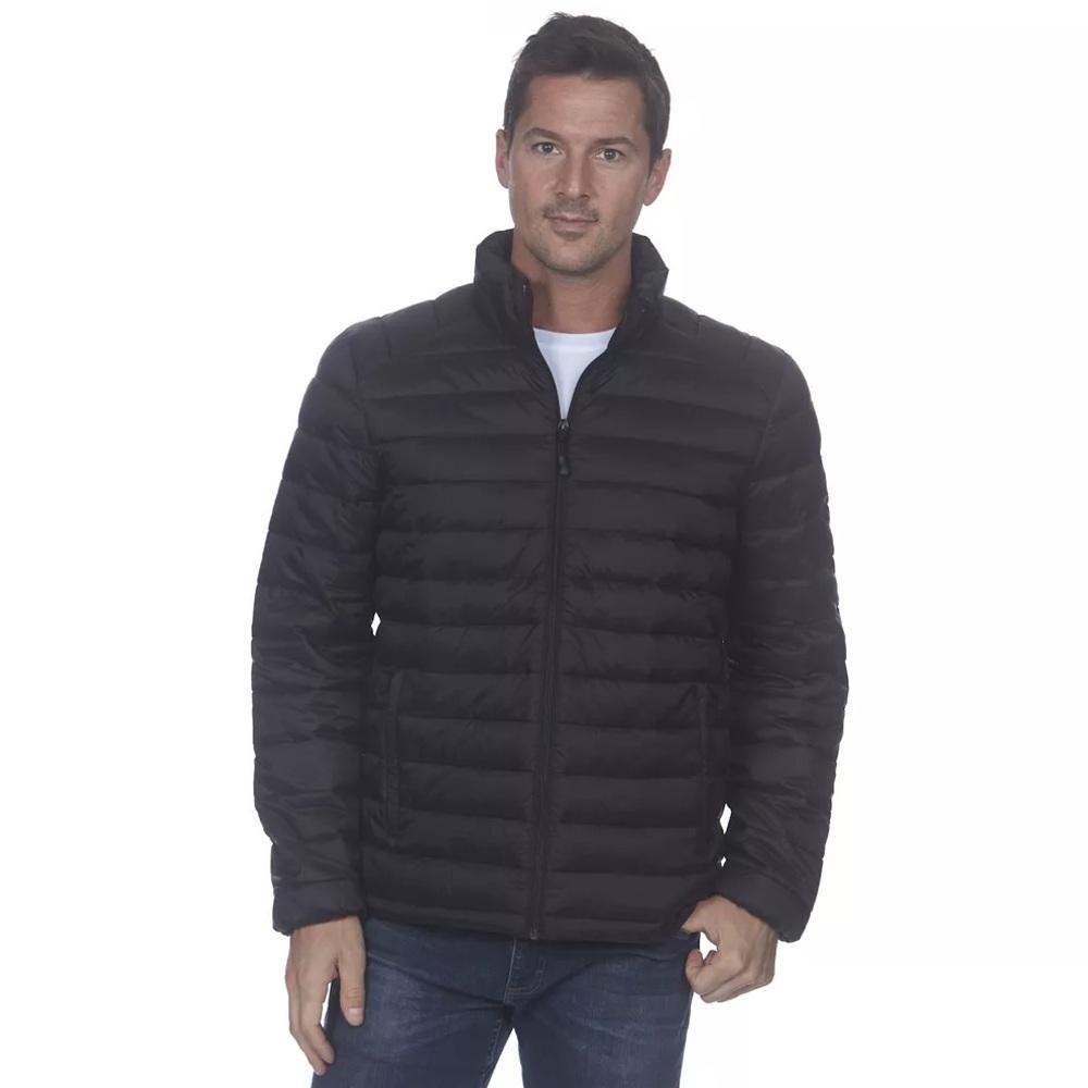 ZeroXposure size medium jacket black quilted puffer full zip M coat poly fill - Picture 2 of 2